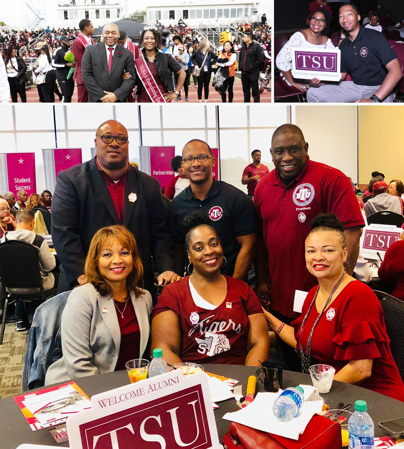 Alumni at homecoming and partnership events